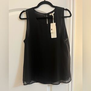 Pleione Black Loose Fit Tank Top